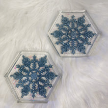 Load image into Gallery viewer, Christmas snowflake coaster Xmas Special
