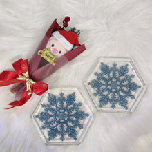 Load image into Gallery viewer, Christmas snowflake coaster Xmas Special
